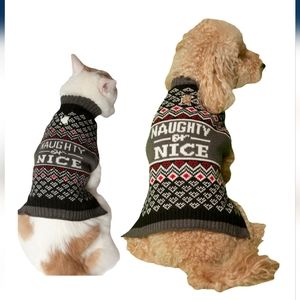 Life Soft Knit "Naughty or Nice" Sweater For Dog/Cat